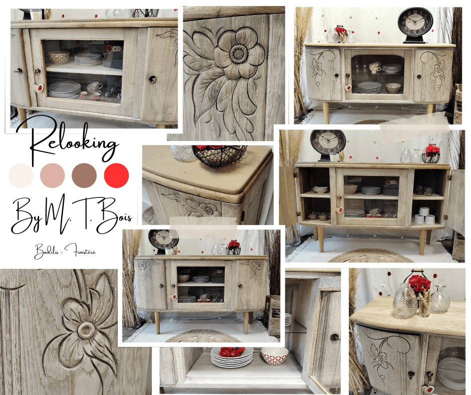 Relooking bas buffet (déco rouge)-min