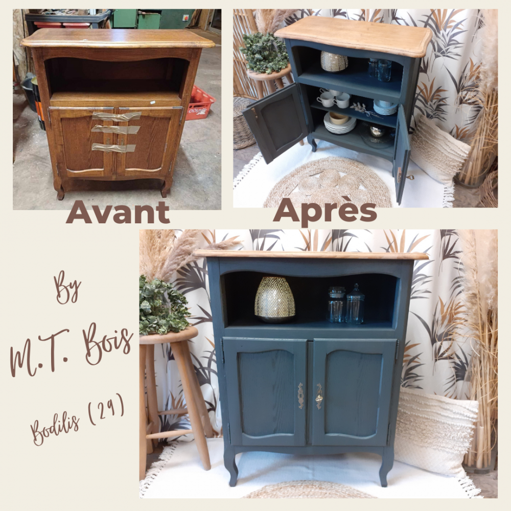 Petit buffet bas gris anthracite (1)