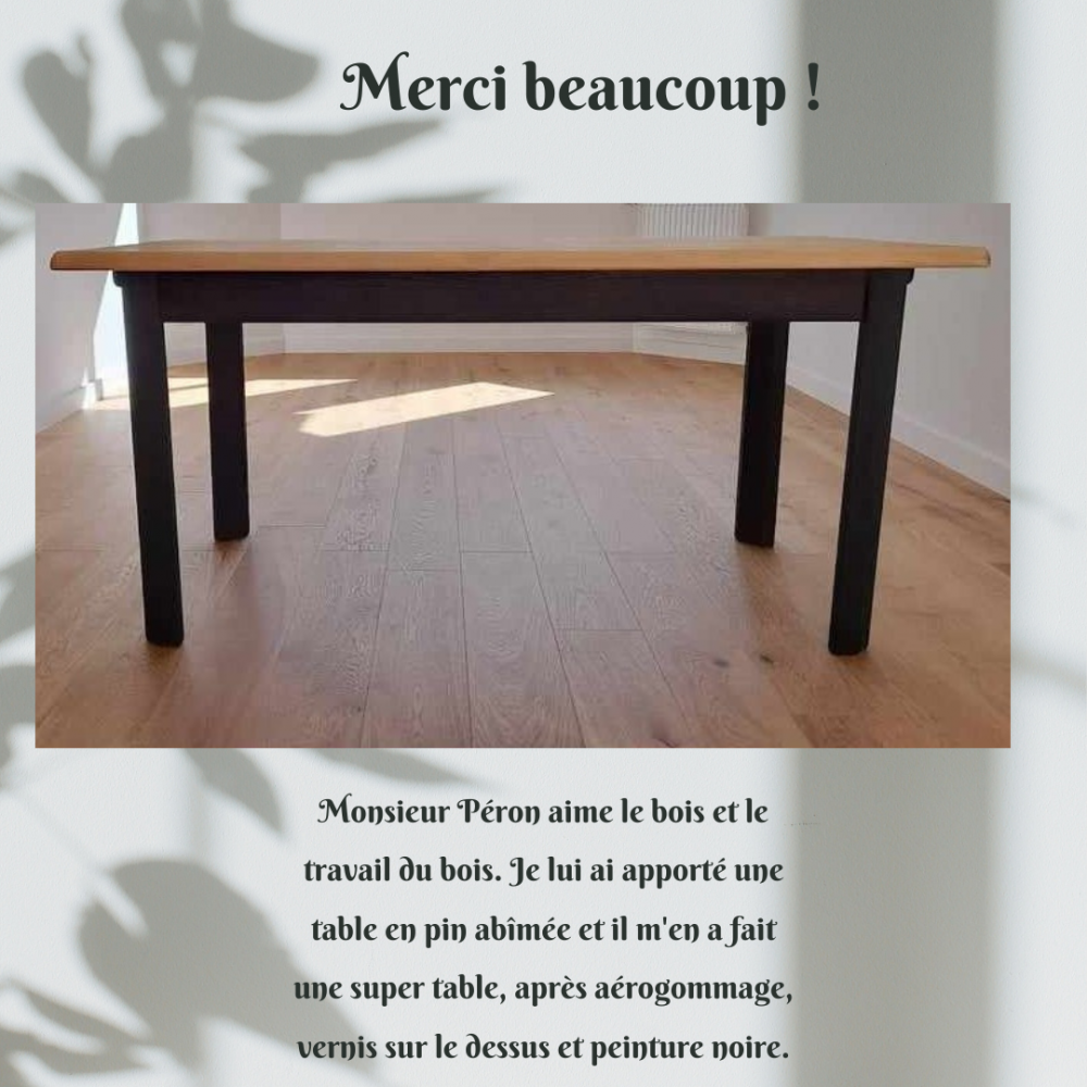 Table en pin Me GRALL Marie-Claire
