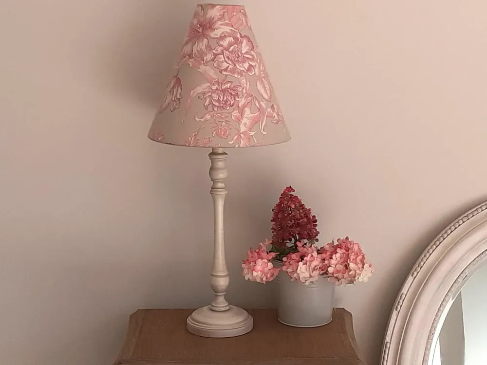 LAMPE ABAJOUR FLEURI