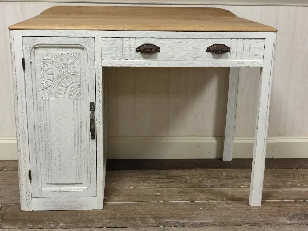 BUREAU EN CHENE RELOOKE