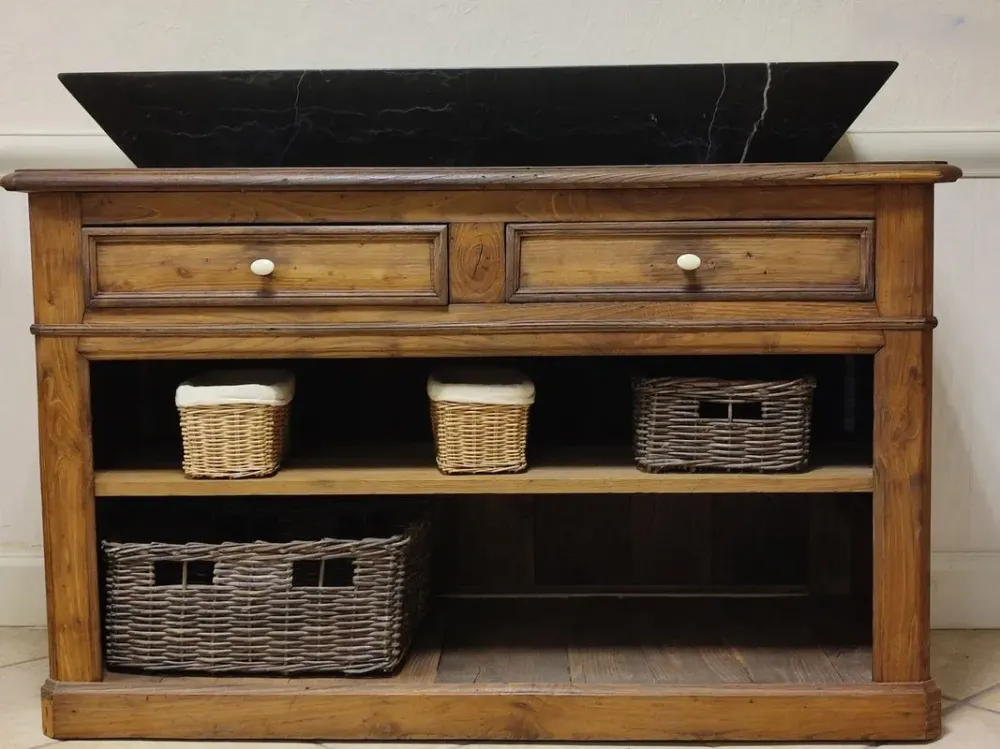 BUFFET BAS RELOOKE EN MEUBLE VASQUES