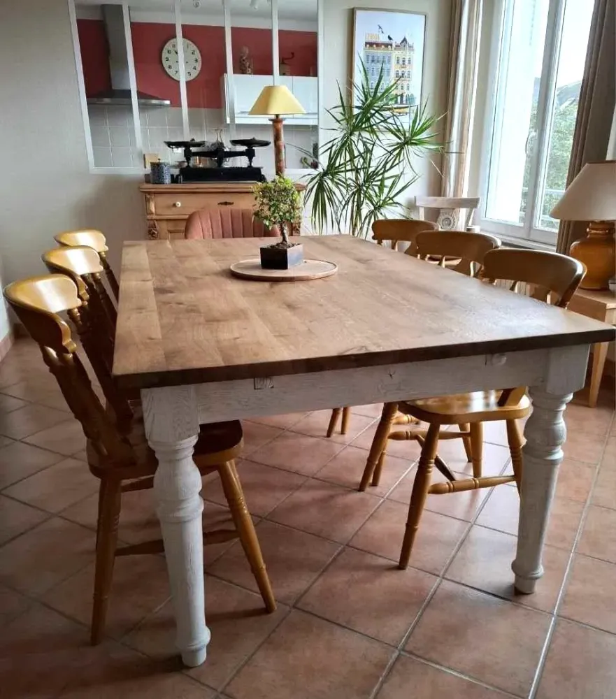 TABLE CHENE MASSIF