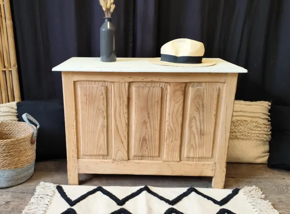 COFFRE CHENE ET CHATAIGNIER